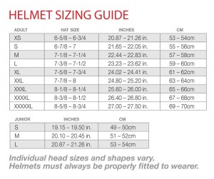 Helmet Size Chart – Scooter King Of Cali Helmets And Accessories